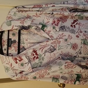 Modcloth Button Down Animal Blouse